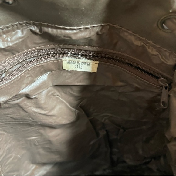 M International Women’s Brown Leather Backpack - Picture 11 of 12